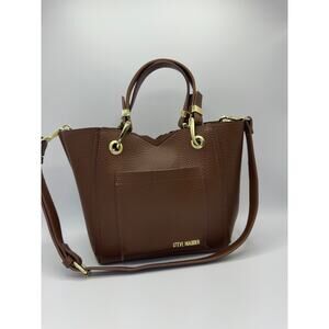 ✨ Steve Madden Bkarta Pebbled Brown Crossbody Satchel ✨